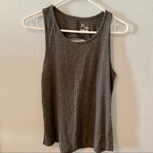 OLD NAVY Go-Dry Grey Open Back Active Workout Tank